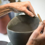 Jennifer Lee in her studio in London 2016